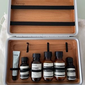 Rimowa x Aesop travel skincare collab